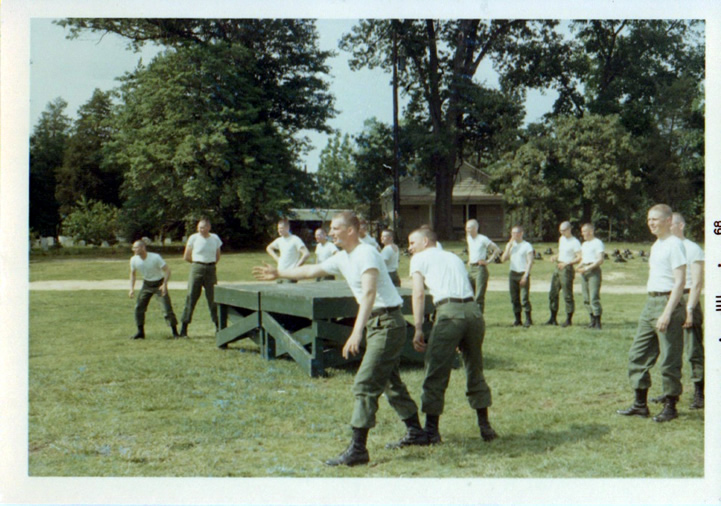 Relay Races Combat Engineering OCS 1968 -Nick Friedrich in foreground